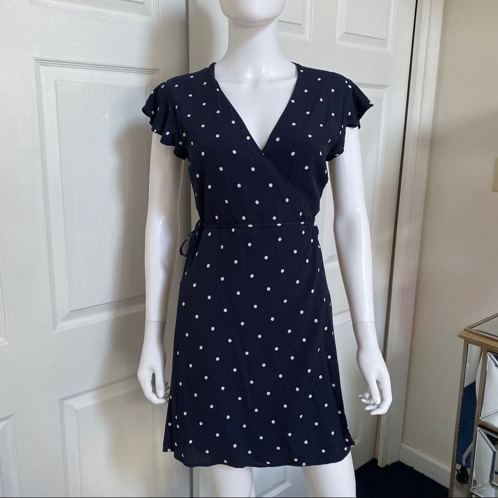 Rails Wrap Dress with Polcadots